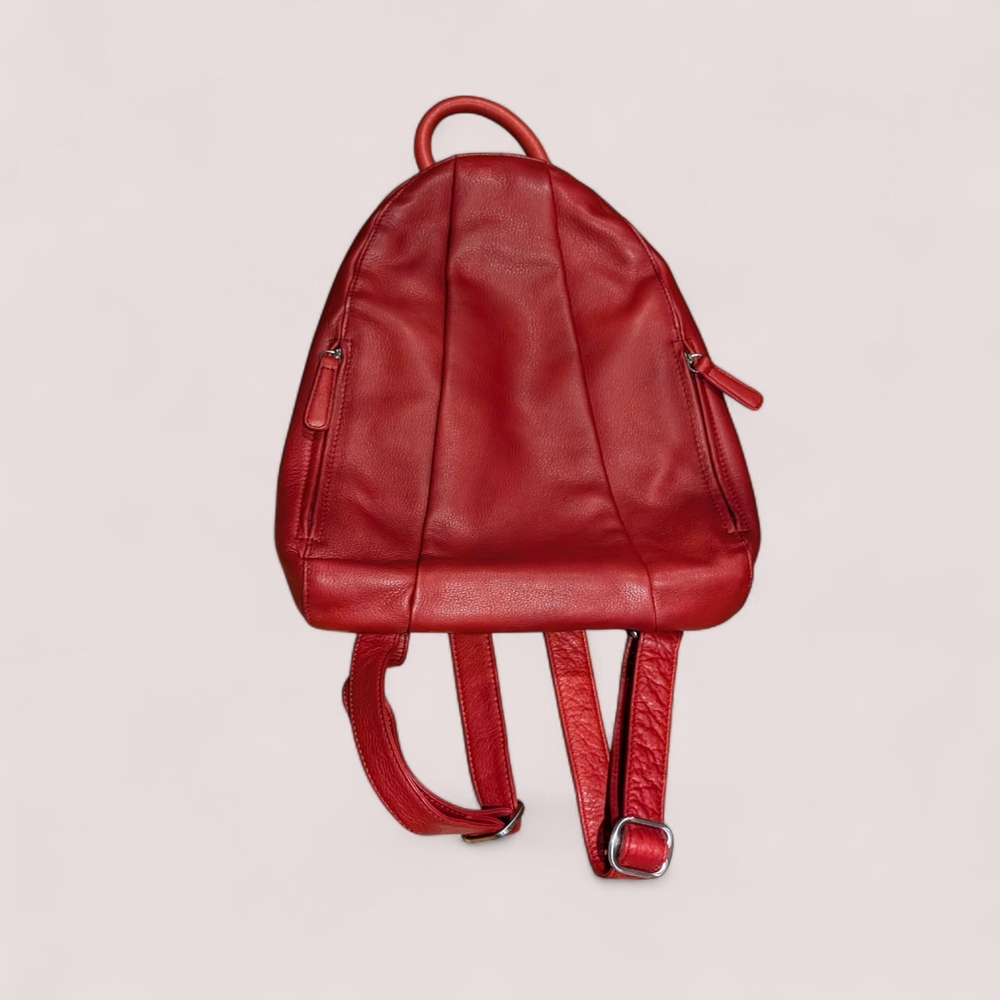 Osgoode Marley Red Leather Backpack